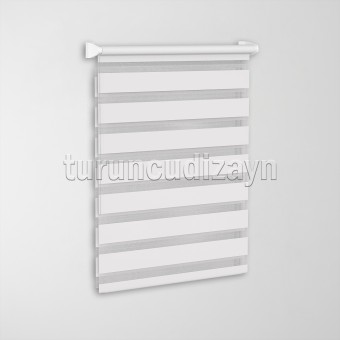 Düz Beyaz Zebra Perde - X001