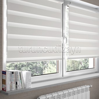 Düz Beyaz Zebra Perde - X001